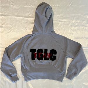 Gray Cropped TGLC Sweatshirt Hoodie